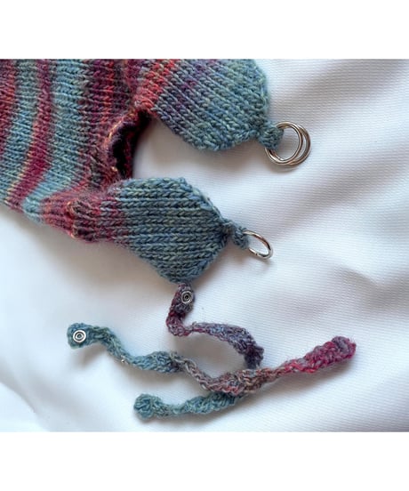 Compact ear muff knit cap  [ Blue ] size16.5㎝