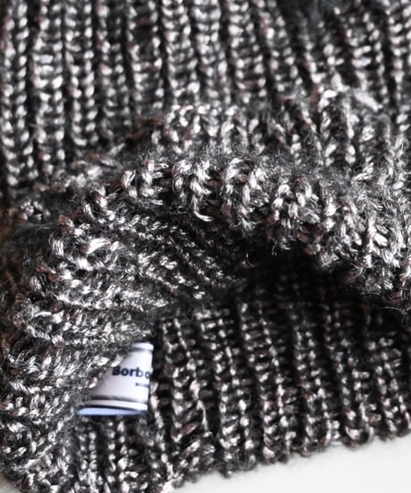 metallic knit cap