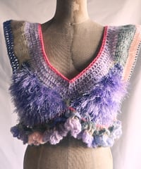 neon mohair vest