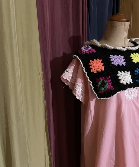 【Attached collar】Granny Square