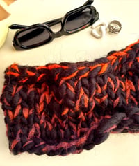 Black×orange headband