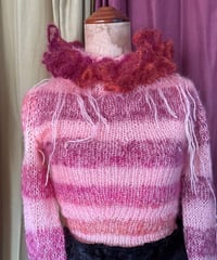 mohair boarder long sleeve tops