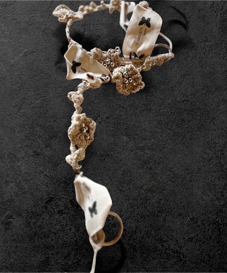 ぐるぐるFlower choker タグ