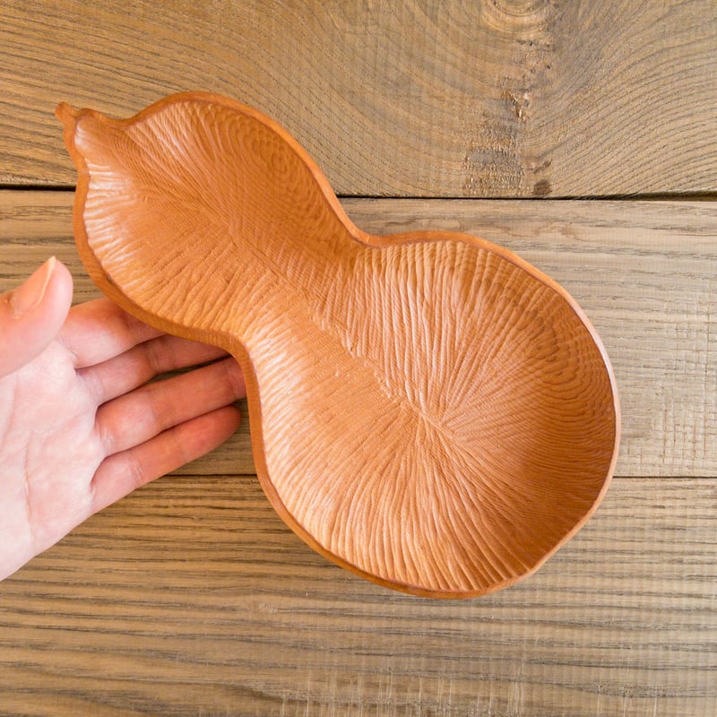 ひょうたん形木皿 / イチイ | woodplaza's STORE