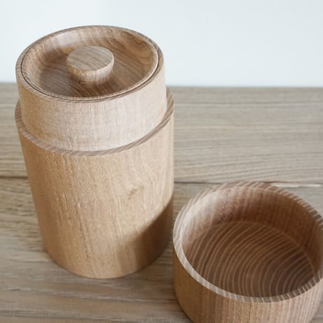 槐 茶筒(中)