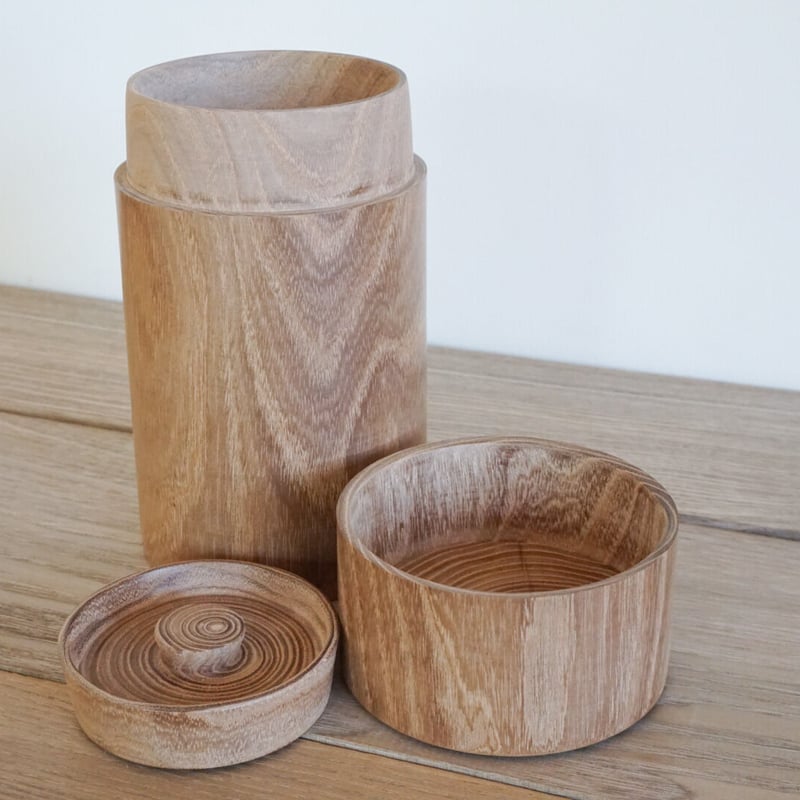 槐 茶筒(大) | woodplaza's STORE 槐 茶筒(大) | woodplaza's STORE
