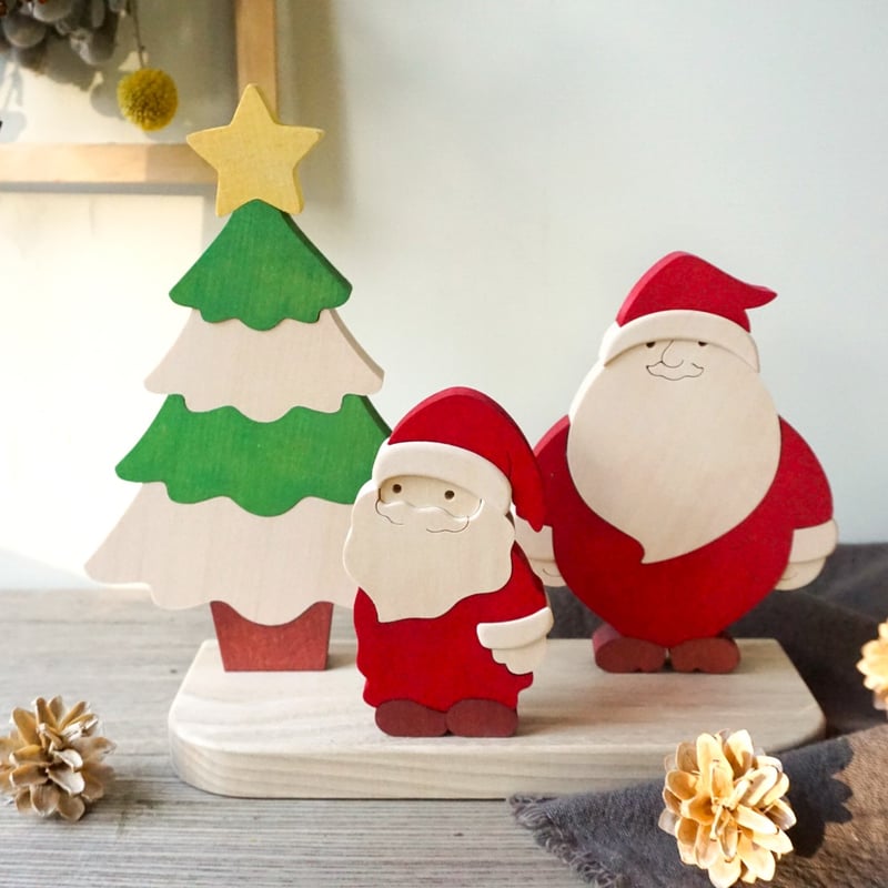 サンタクロースとクリスマスツリー | woodplaza's STORE