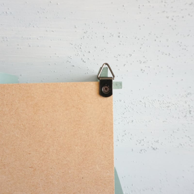 カントリー風壁掛けラック / グレイッシュブルー | woodplaza's STORE