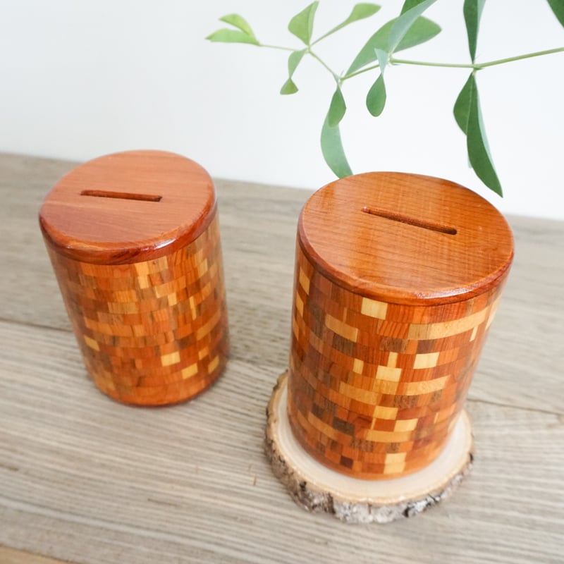 道産材 寄木細工 貯金箱 | woodplaza's STORE