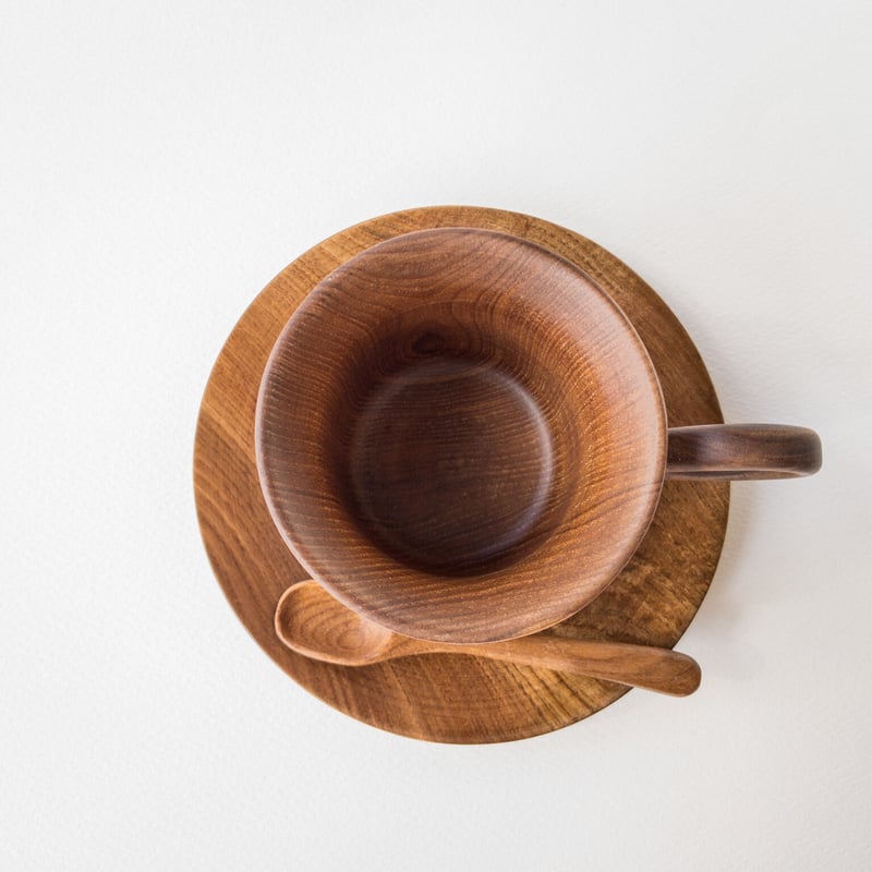 エンジュ カップ・ソーサー(スプーン付) | woodplaza's STORE