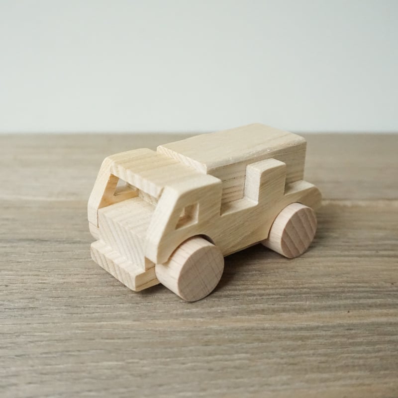 木製ミニカー　トラック 北海道産セン材 ミニカー(トラック) | woodplaza's STORE
