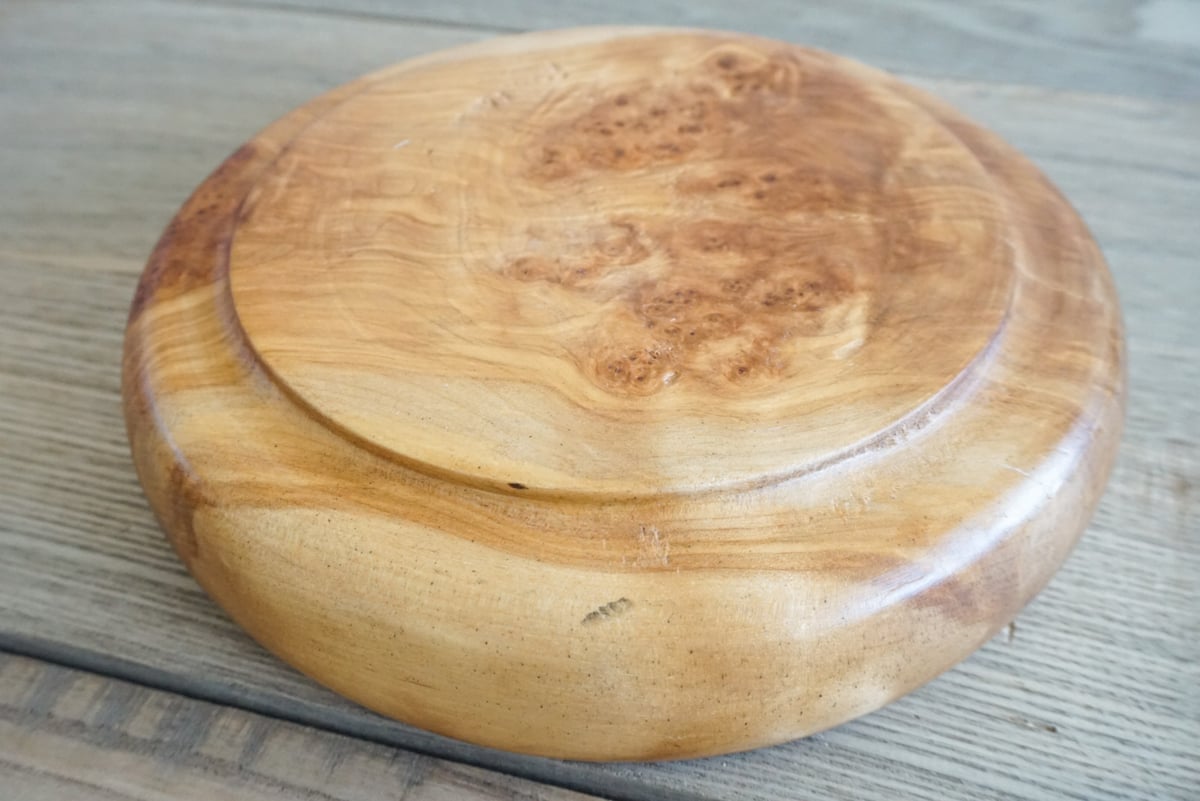 ダケカンバ 岳樺 菓子器 蓋付き ダケカンバ 岳樺 菓子器 蓋付き