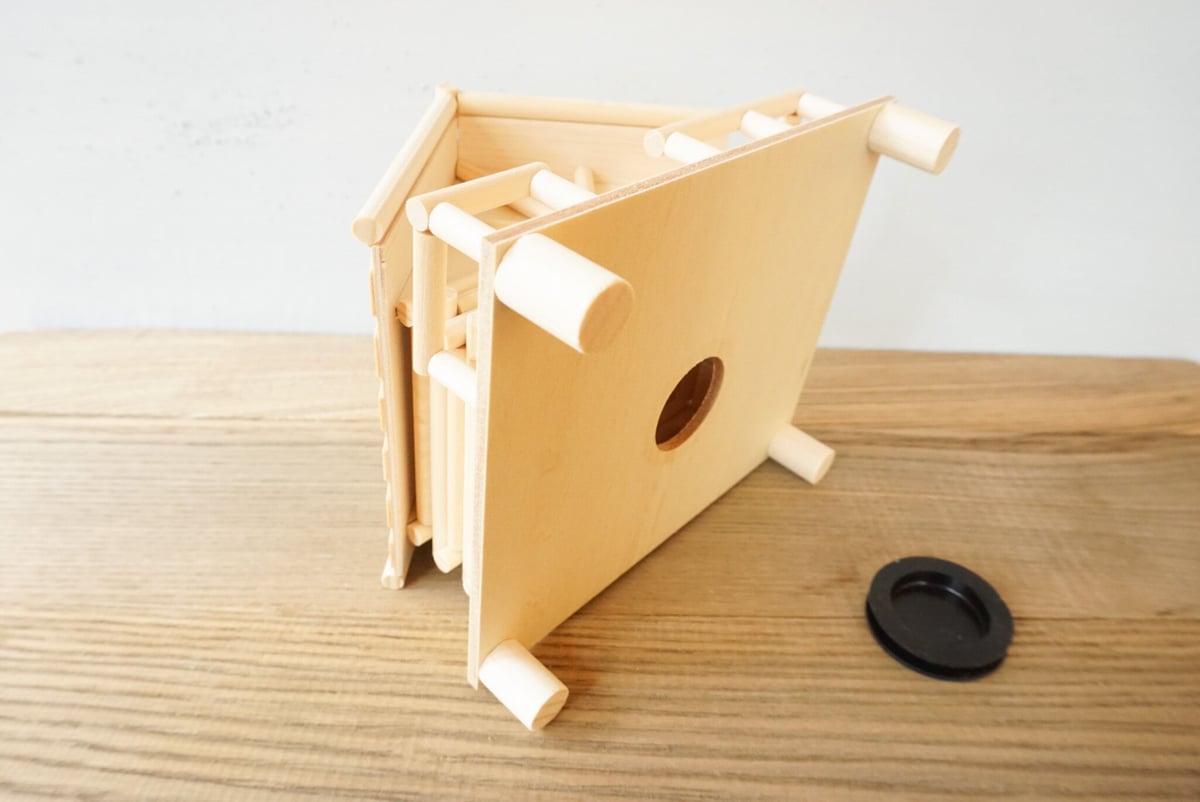 木工工作キット ログハウス貯金箱 | woodplaza's STORE