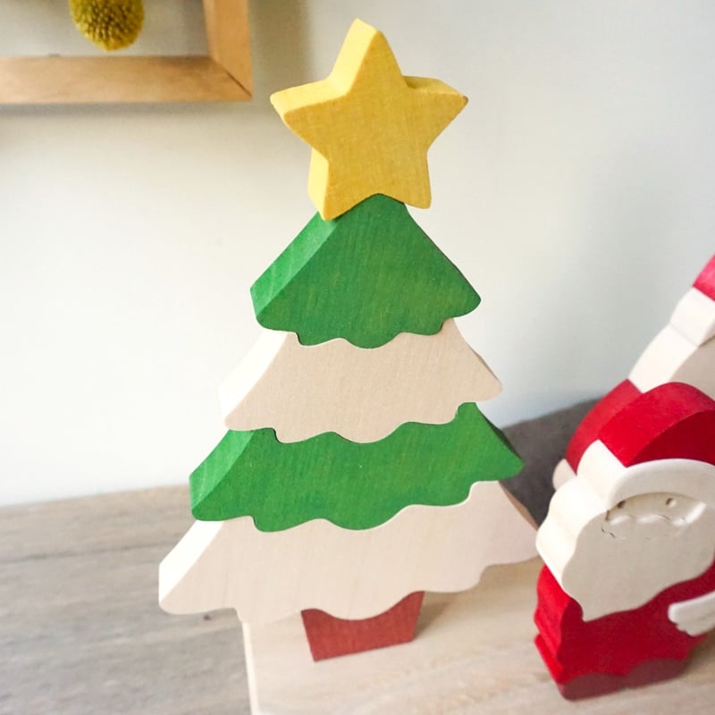 サンタクロースとクリスマスツリー | woodplaza's STORE