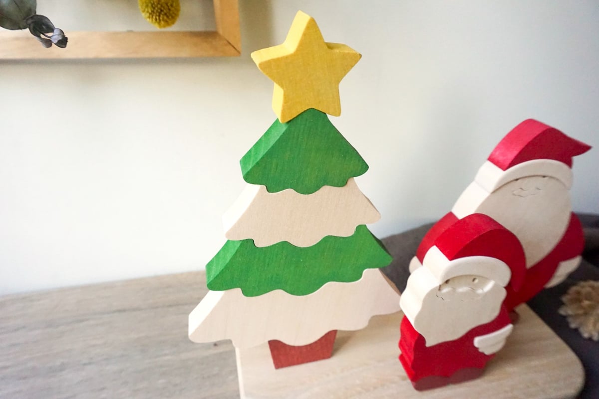 サンタクロースとクリスマスツリー | woodplaza's STORE