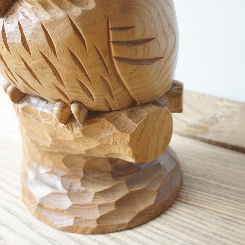 槐 切り株フクロウ | woodplaza's STORE