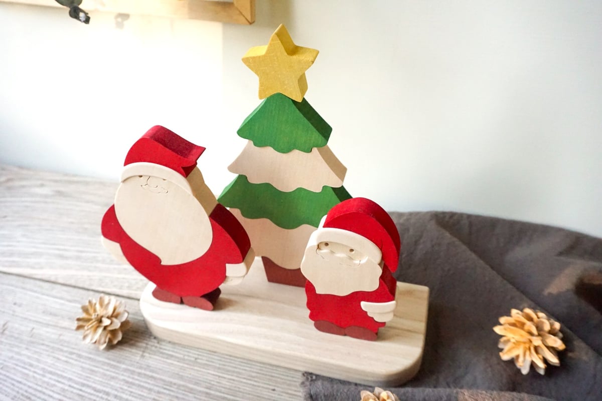 サンタクロースとクリスマスツリー | woodplaza's STORE
