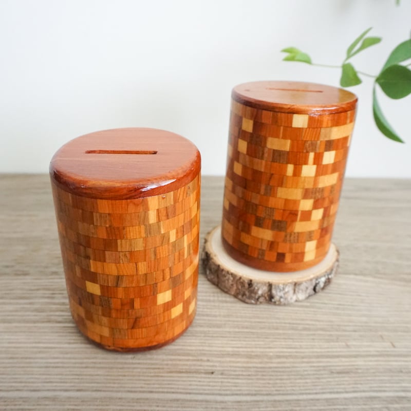 道産材 寄木細工 貯金箱 | woodplaza's STORE