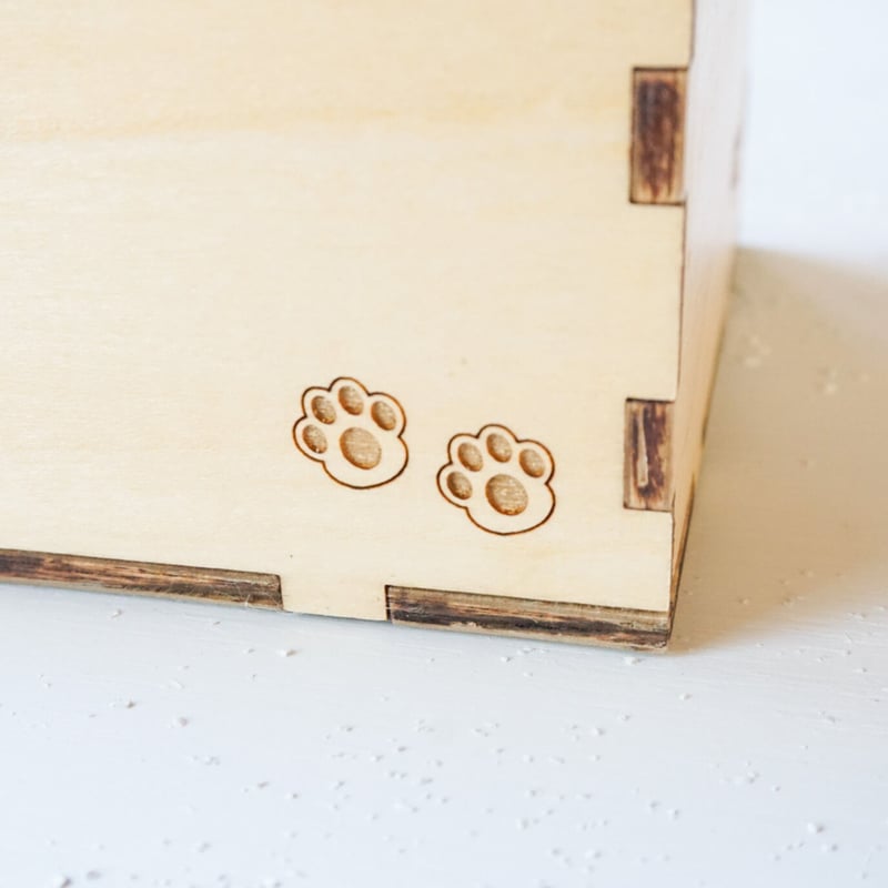 猫のシルエット 木製小物入れ ねこの小箱 | woodplaza's STORE
