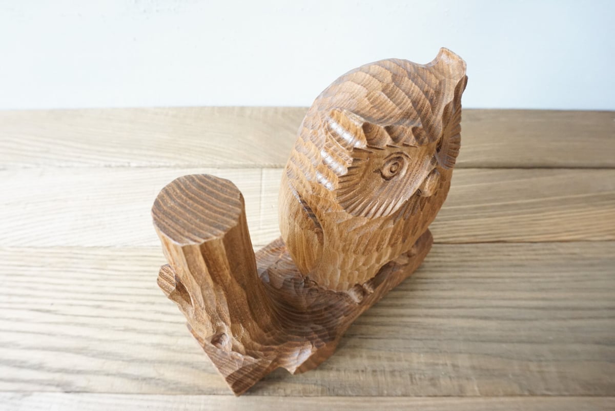 槐 とまり木フクロウ | woodplaza's STORE