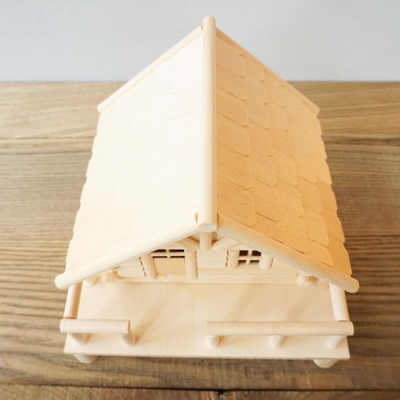 木工工作キット ログハウス貯金箱 | woodplaza's STORE