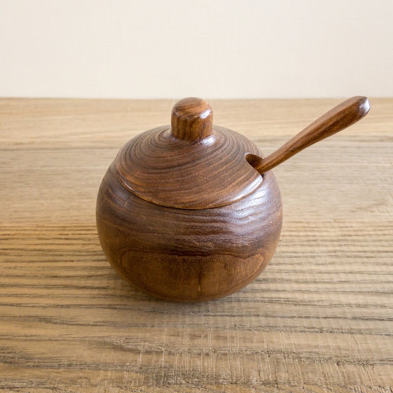 北海道産エンジュ シュガーポット | woodplaza's STORE