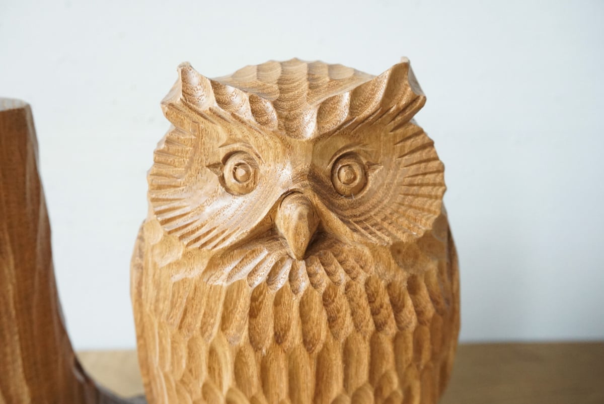 槐 とまり木フクロウ | woodplaza's STORE 槐 とまり木フクロウ | woodplaza's STORE