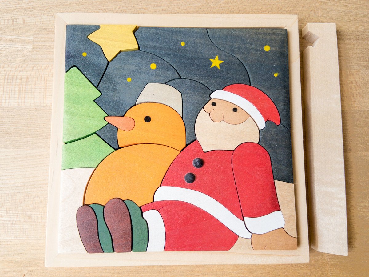 木製パズル サンタと雪だるま | woodplaza's STORE 木製パズル サンタと雪だるま | woodplaza's STORE