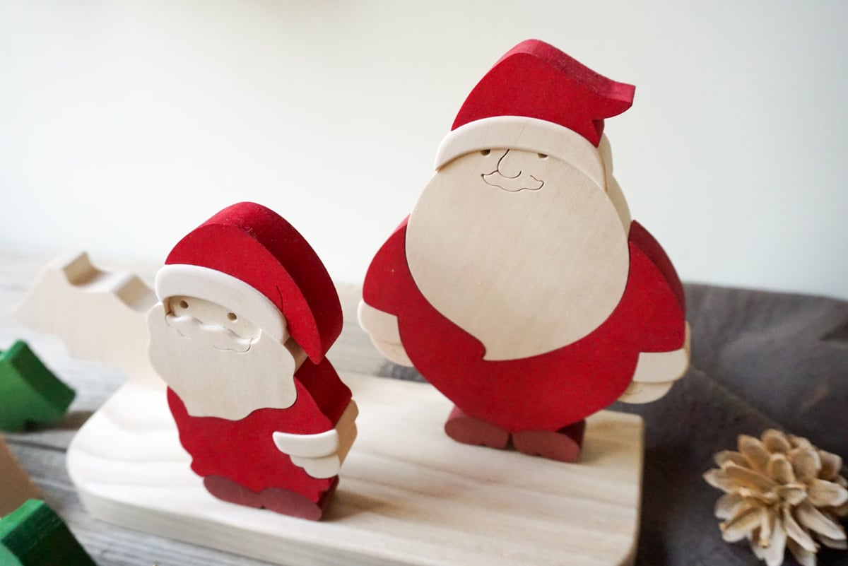 サンタクロースとクリスマスツリー | woodplaza's STORE