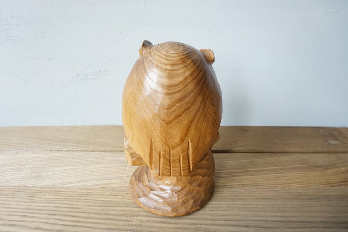 槐 切り株フクロウ | woodplaza's STORE