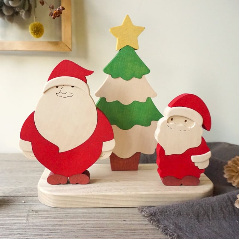 サンタクロースとクリスマスツリー | woodplaza's STORE