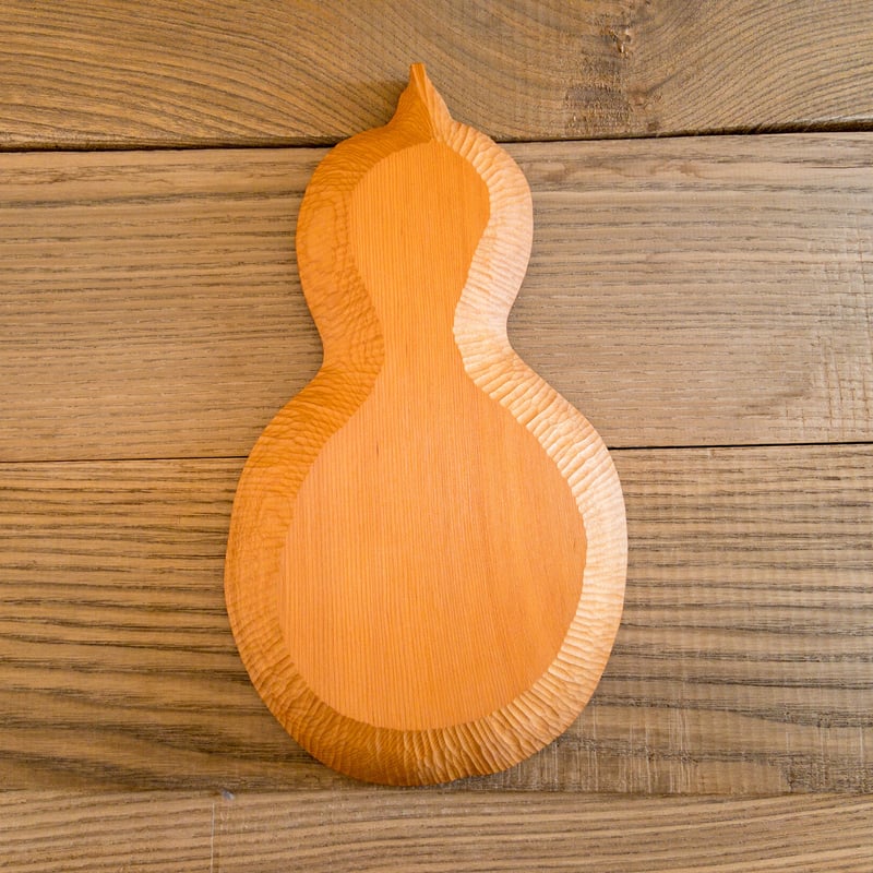 ひょうたん形木皿 / イチイ | woodplaza's STORE