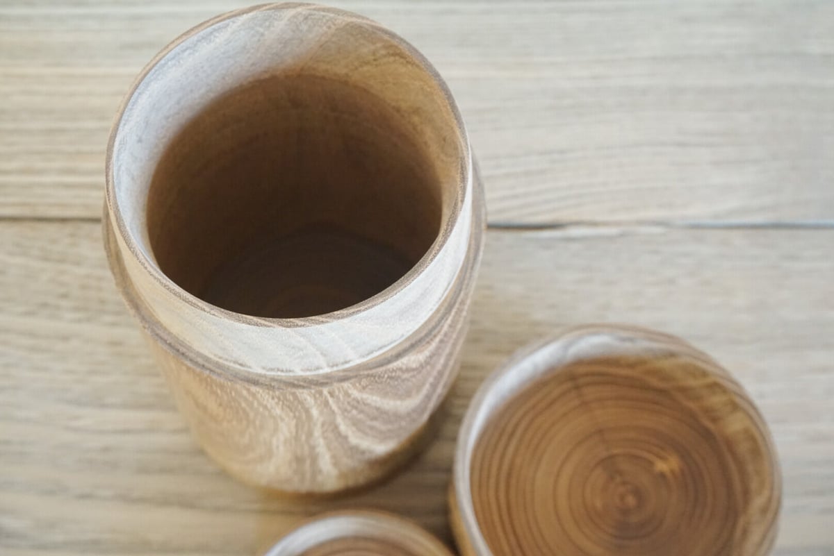 アイヌ 戦前 木製彫刻 茶筒 う*す様 アイヌ 戦前 木製彫刻 茶筒 う*