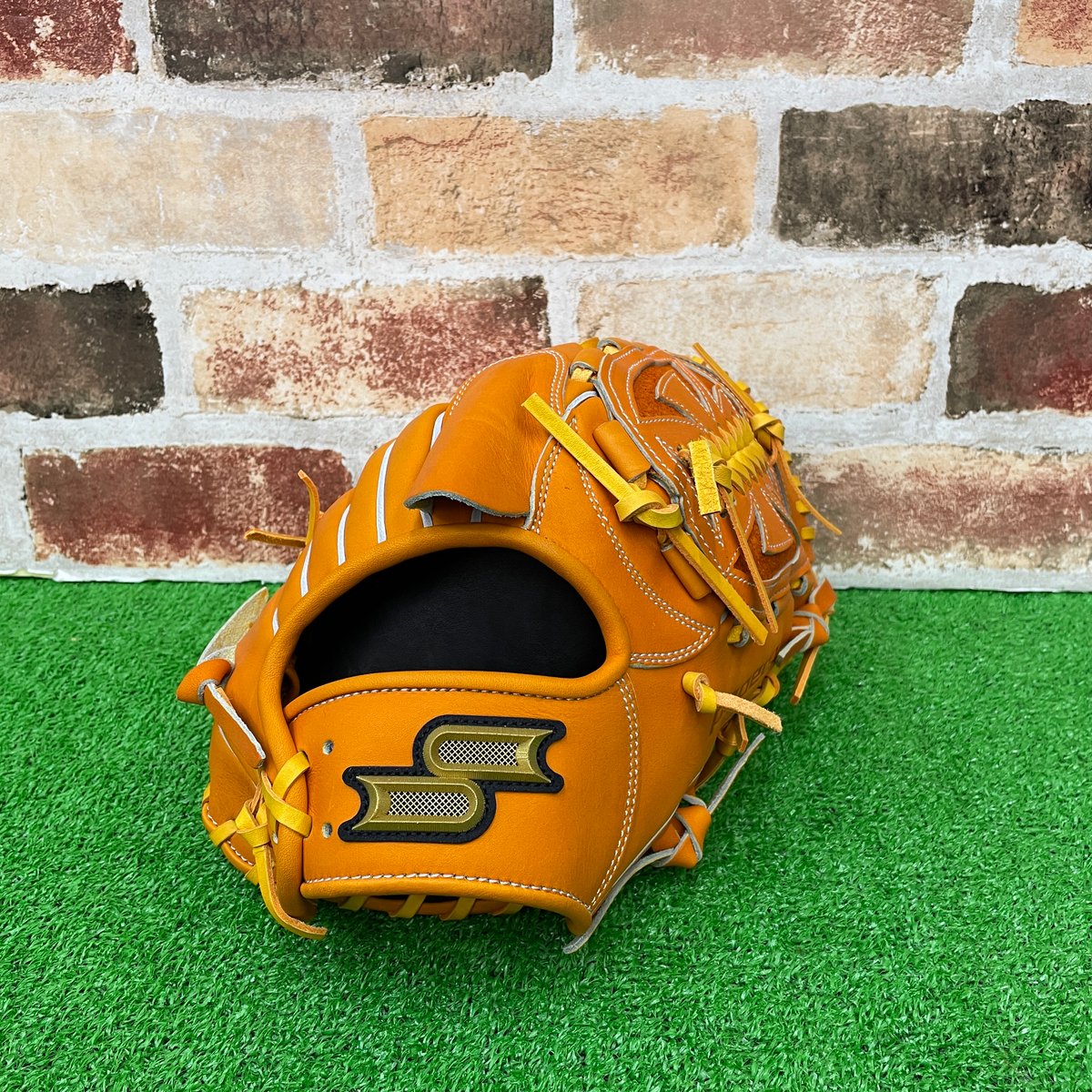 Probrain 硬式グローブ オレンジ 高校野球硬式グローブの