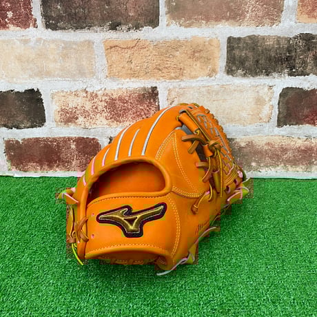 ミズノ プロモデル グローブ 右投げ オレンジ グローブ／グラブ