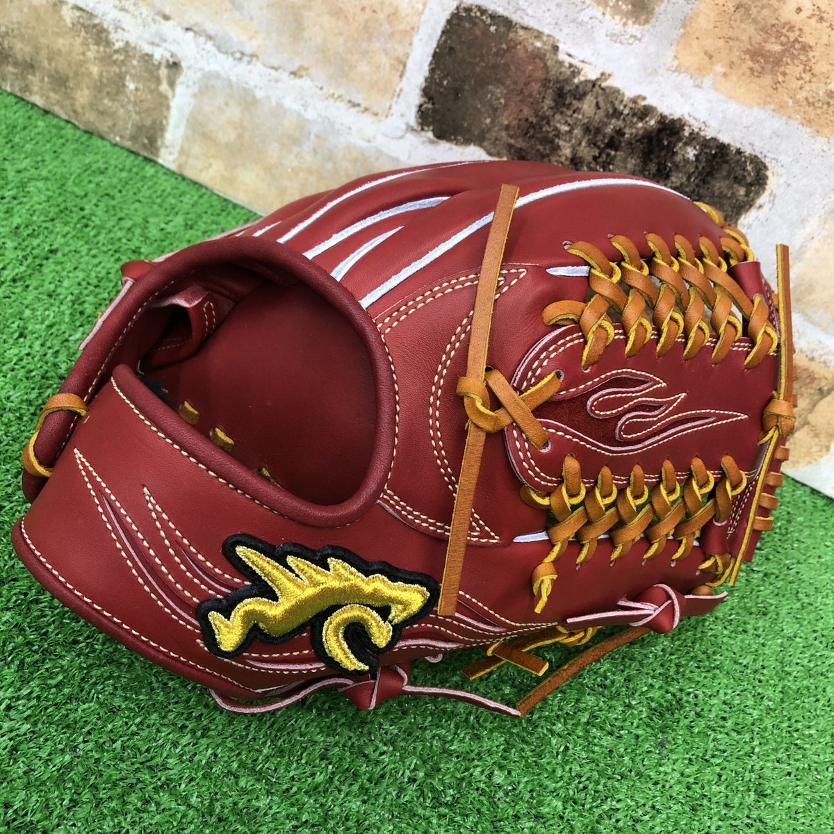 glove studio RYU 硬式グローブ ICK型 Cブラウン 高校野球対応 型付け