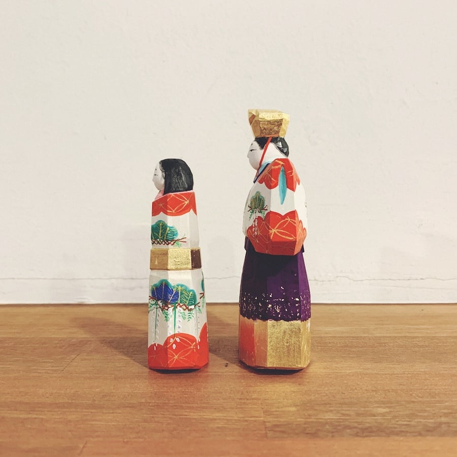 奈良一刀彫・大林杜壽園『立雛』 | 象々の郷土玩具