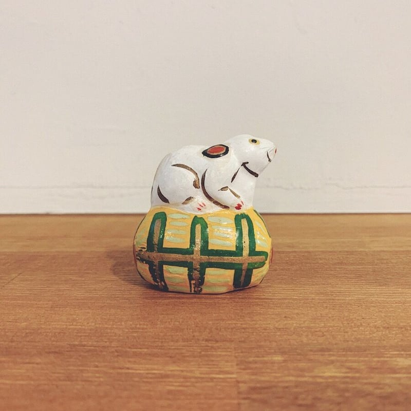 稲畑人形『俵乗りねずみ』 | 象々の郷土玩具