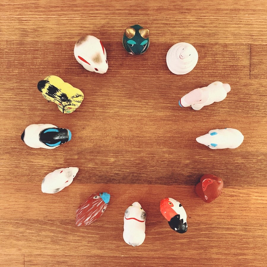 伏見人形・丹嘉『豆十二支』 | 象々の郷土玩具