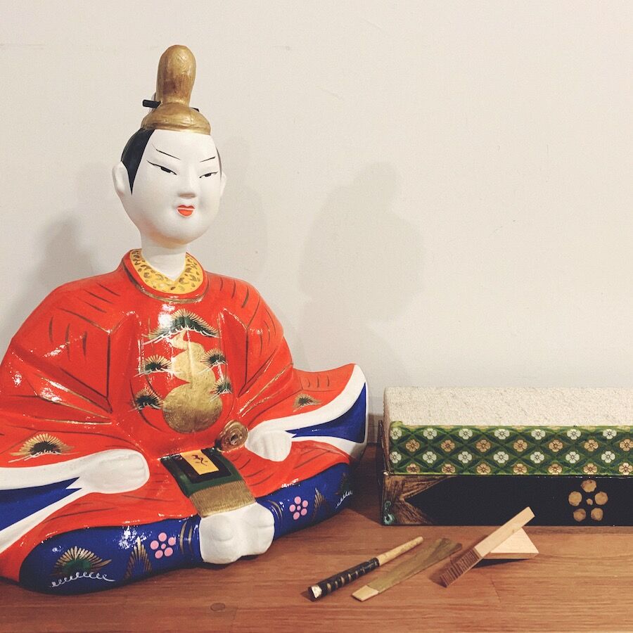 三次人形『特大・台付座天神』 | 象々の郷土玩具