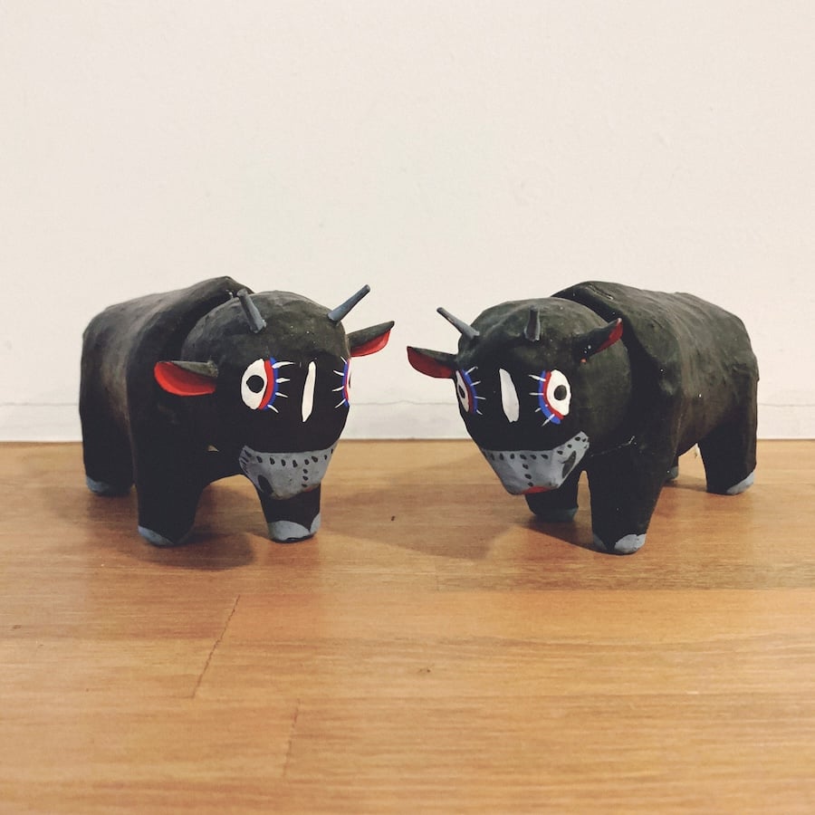 牛　置物　琉球玩具 牛 置物 琉球玩具