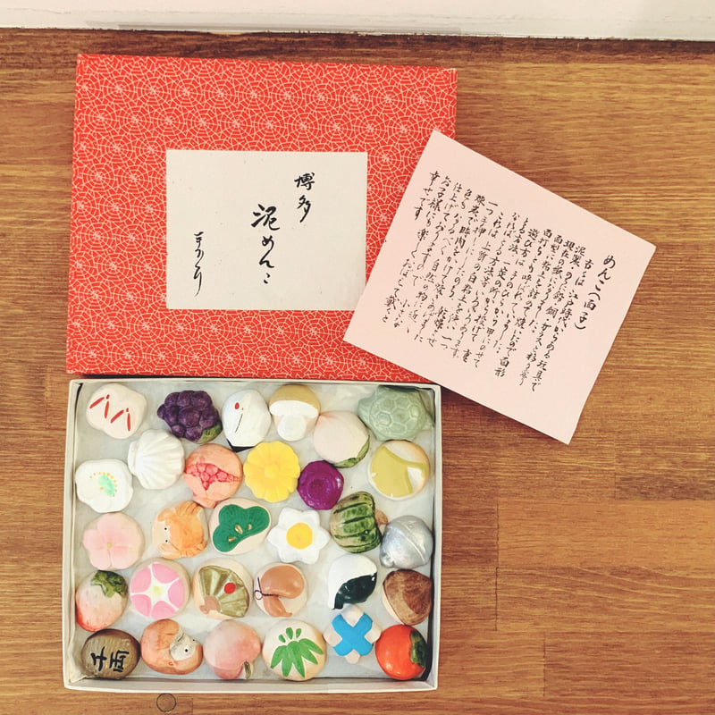 なぎの面小屋『博多泥めんこ』 | 象々の郷土玩具