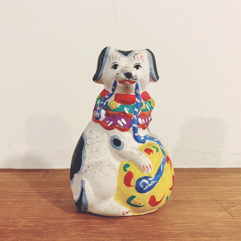 下川原土人形の『鞠犬』 | 象々の郷土玩具