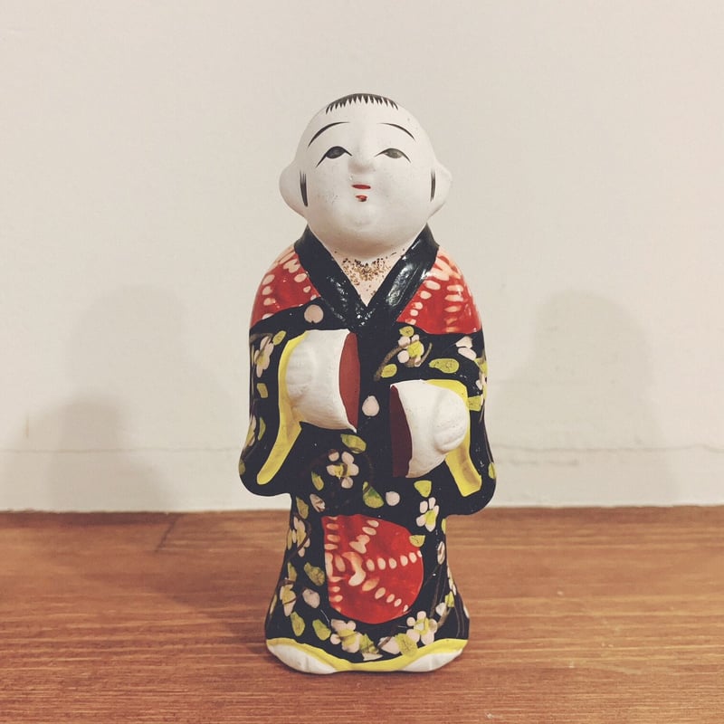 伏見 郷土人形 お買い物｜日本最大級の箸の通販サイトなら銀座夏野 - 欠伸達磨 伏見人形 道八作(ZE464) 伏見いなり 在銘 達磨 工芸品
