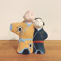 古型博多人形の土鈴『鯰乗り童子』 | 象々の郷土玩具 古型博多人形の土鈴『鯰乗り童子』 | 象々の郷土玩具
