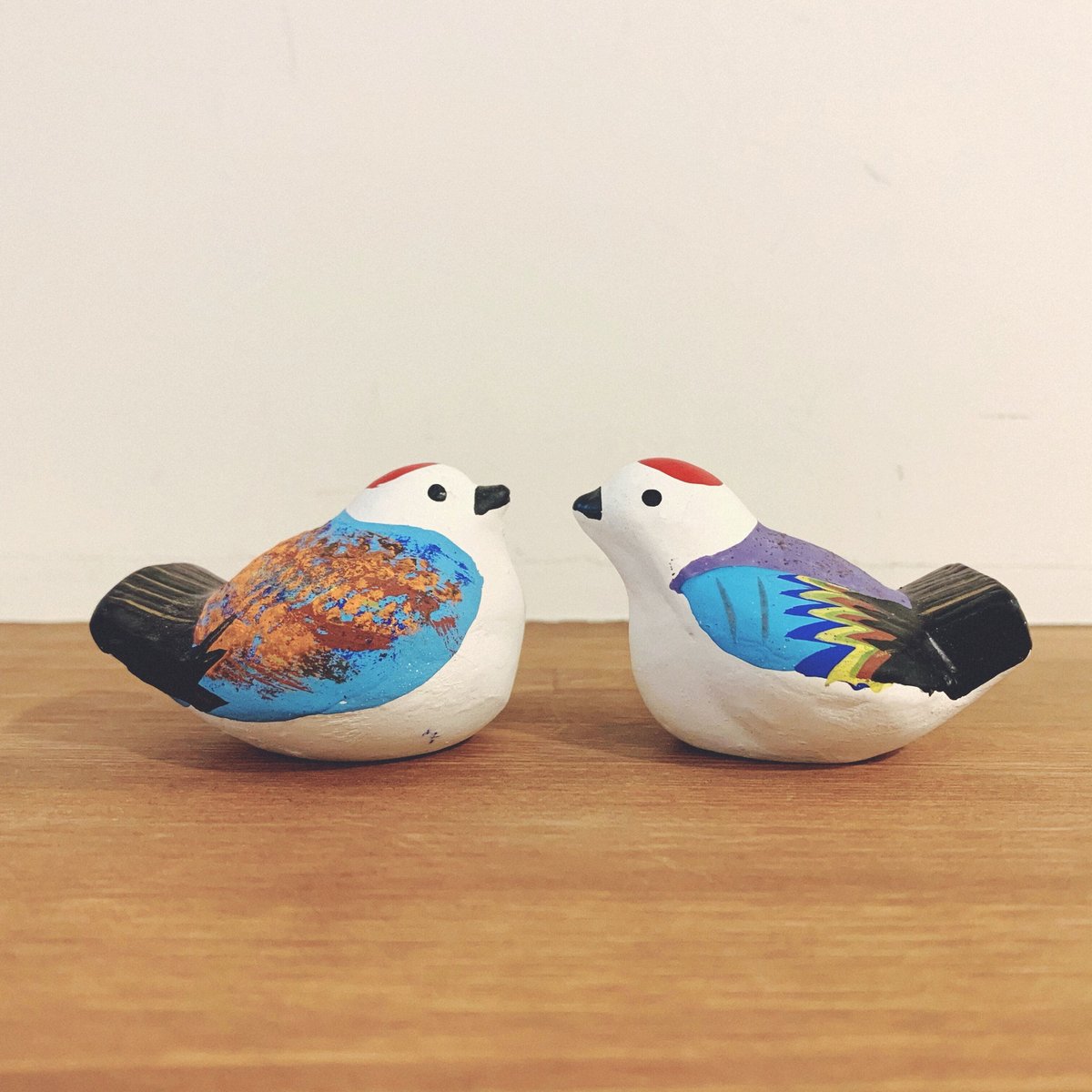 伏見人形・丹嘉『福来良雀(ふくらすずめ』(一対) | 象々の郷土玩具