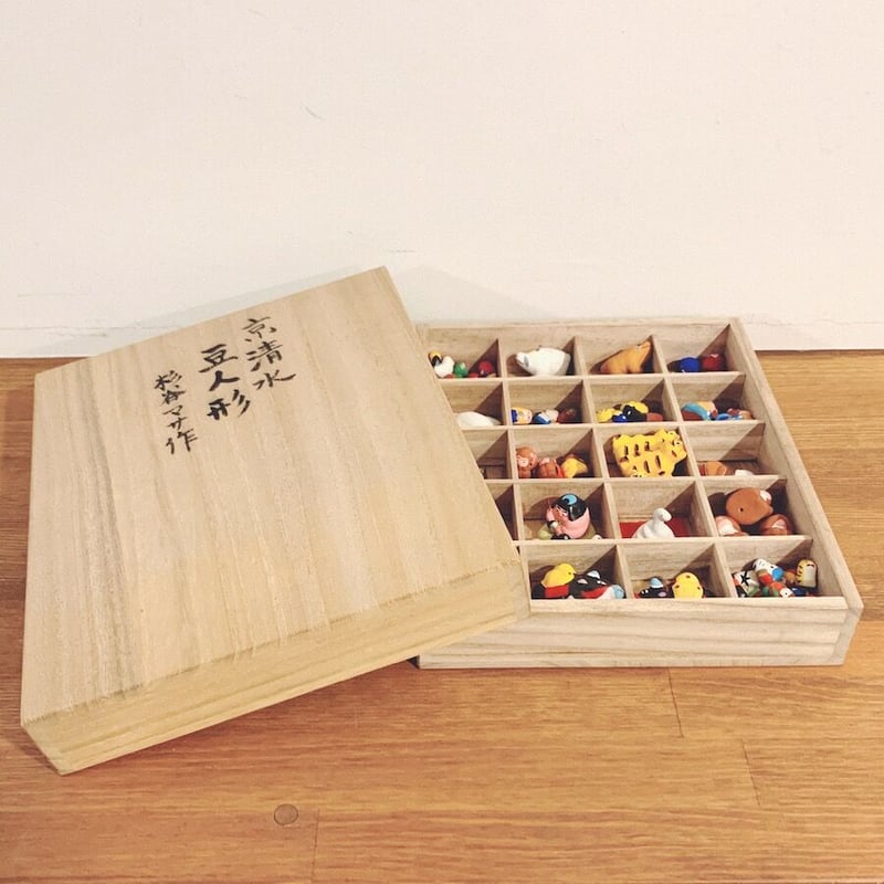 杉谷マサ作・清水豆人形の詰め合わせ箱 | 象々の郷土玩具