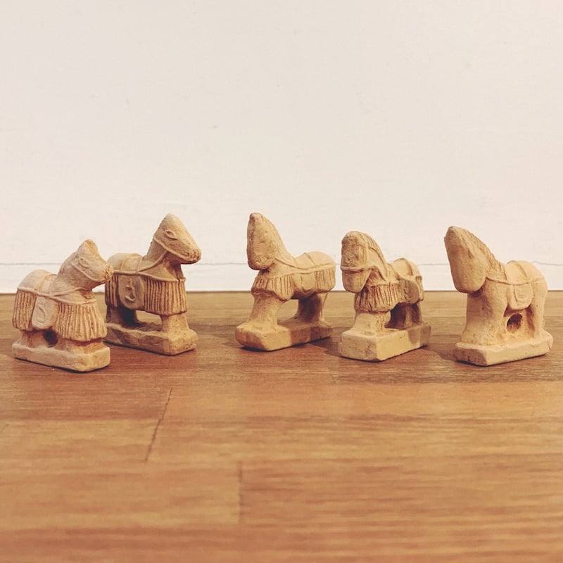 紀州國木の國陶芸会『和歌山土馬』5個 | 象々の郷土玩具