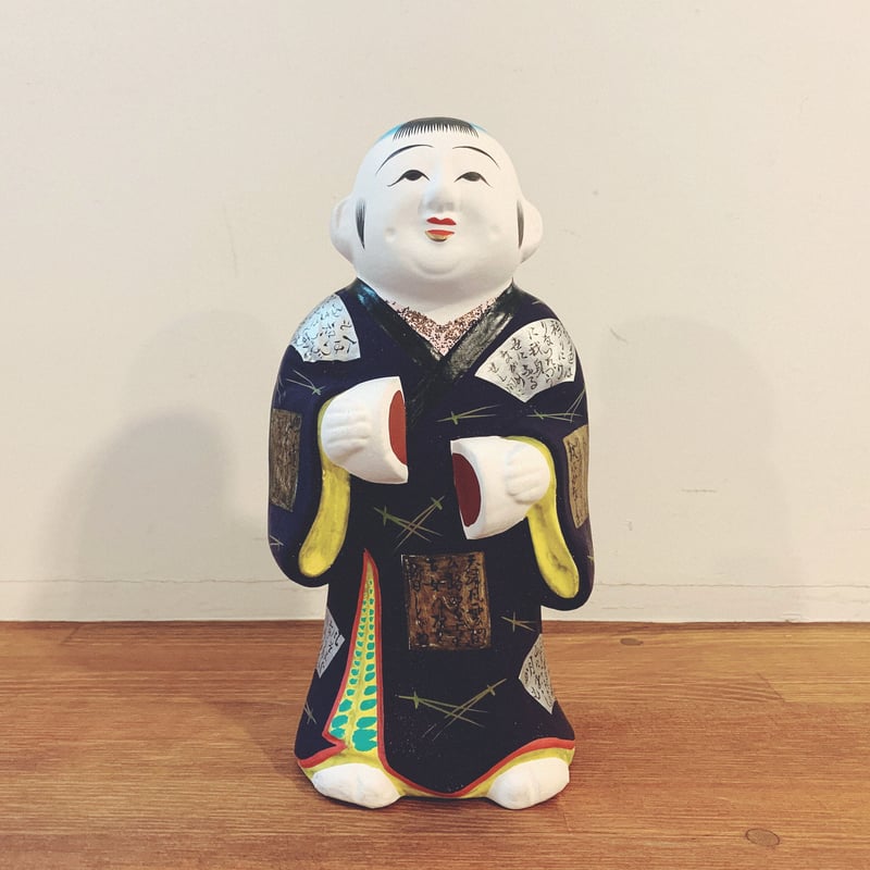 伏見人形の『饅頭喰い(百人一首)』 | 象々の郷土玩具