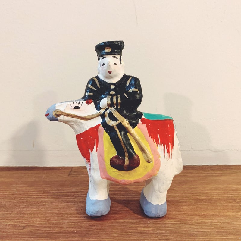 八橋人形の『馬乗り鎮台』 | 象々の郷土玩具